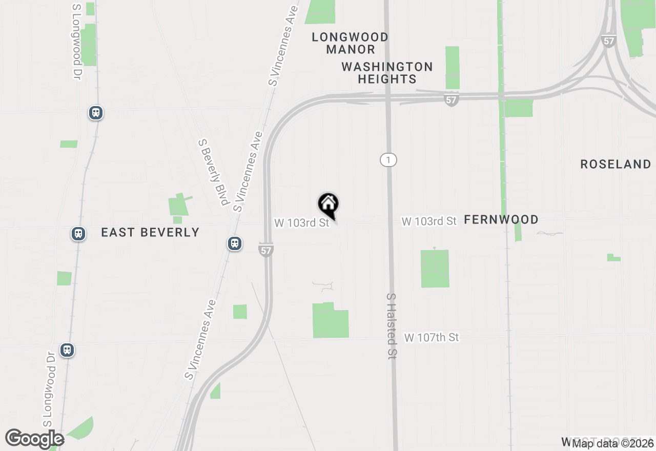 Map of 1005 W 103rd Street, Chicago, IL 60643