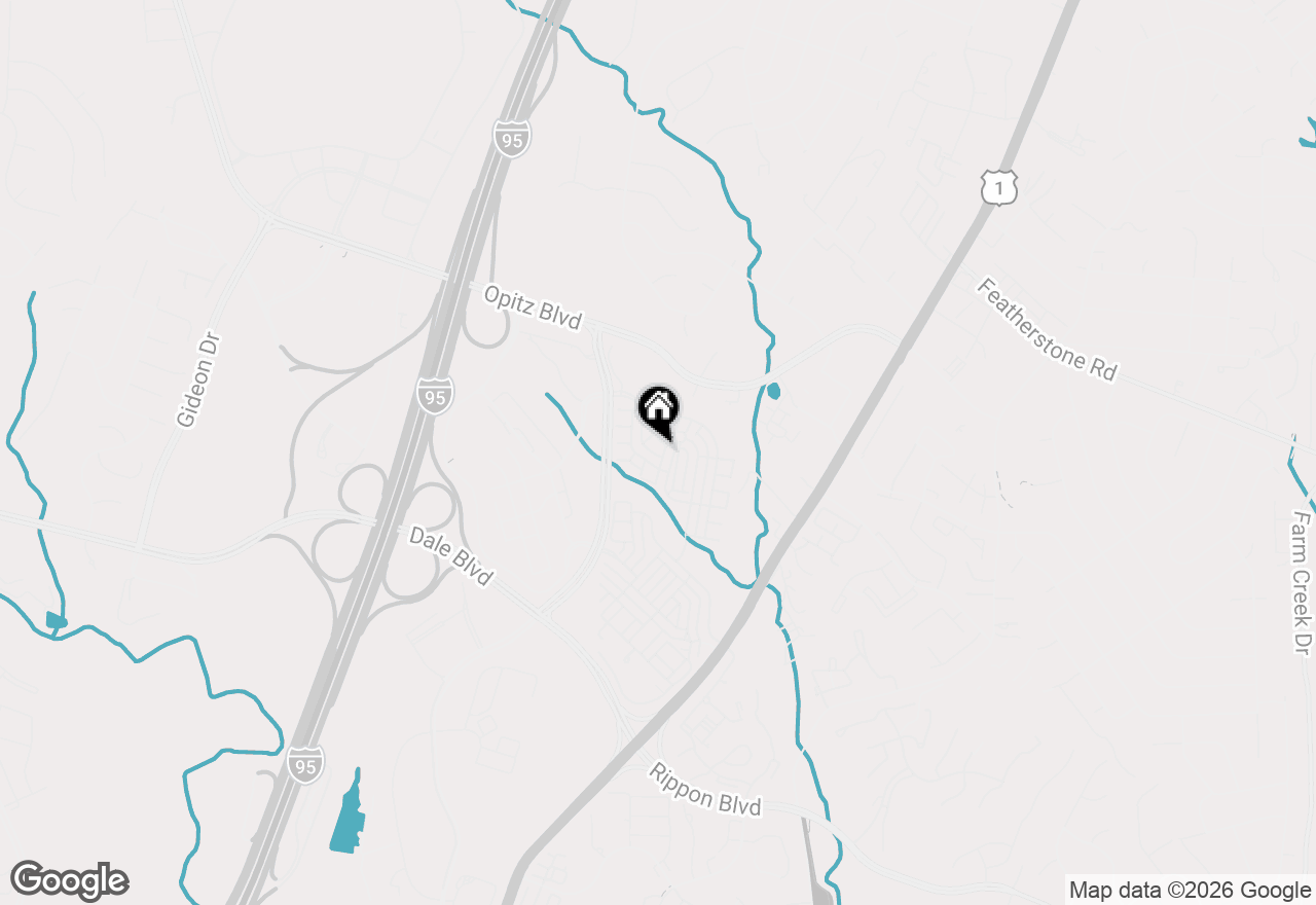 Map of 2102 Carthage Way, Woodbridge, VA 22191