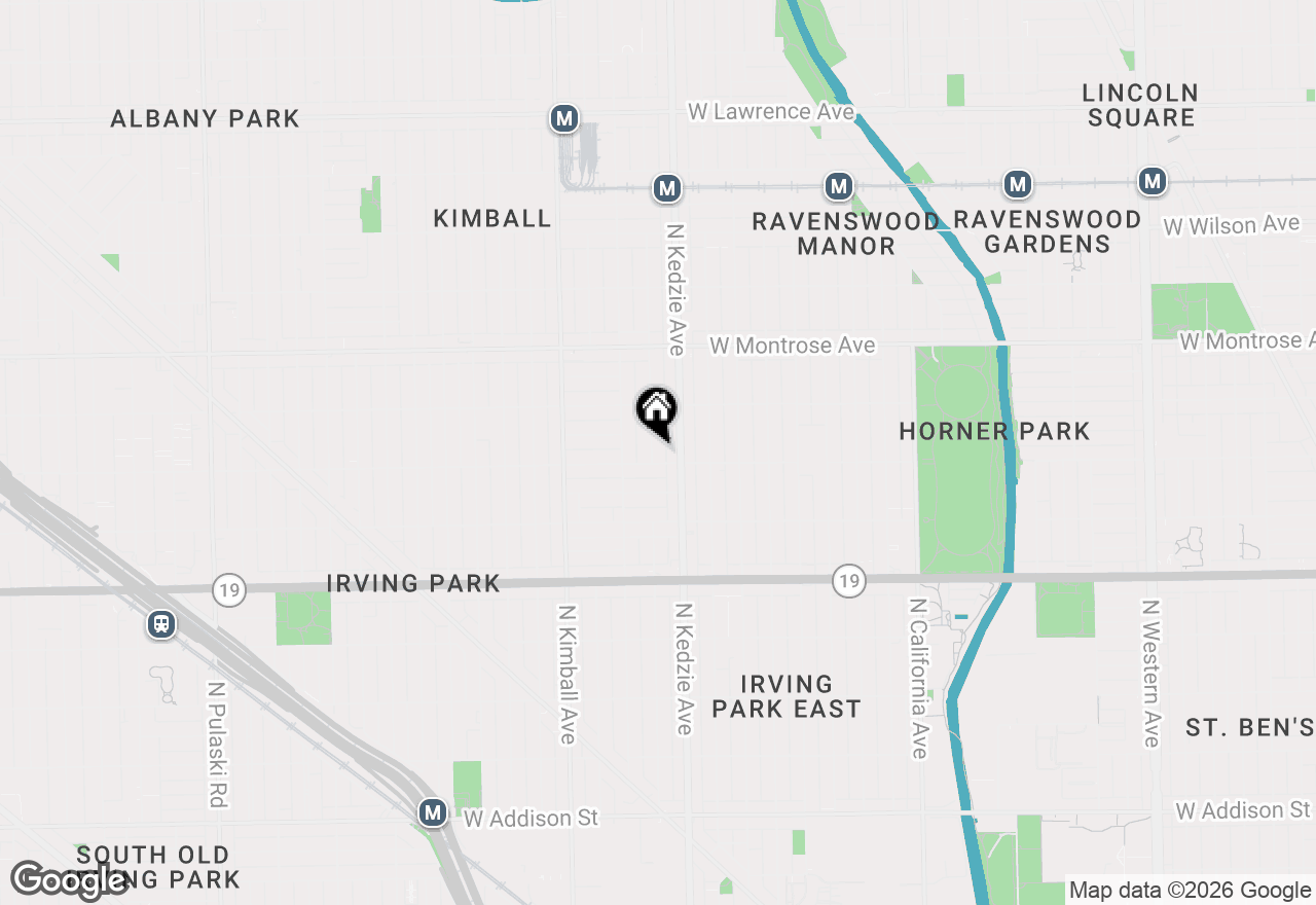 Map of 4207 N Sawyer Avenue #G, Chicago, IL 60618