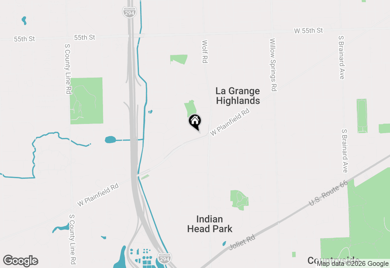 Map of 1022 Hickory Drive, Western Springs, IL 60558
