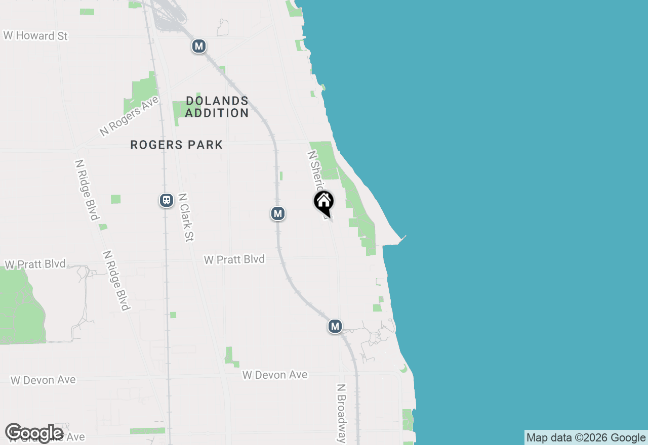 Map of 6928 N Sheridan Road #3, Chicago, IL 60626