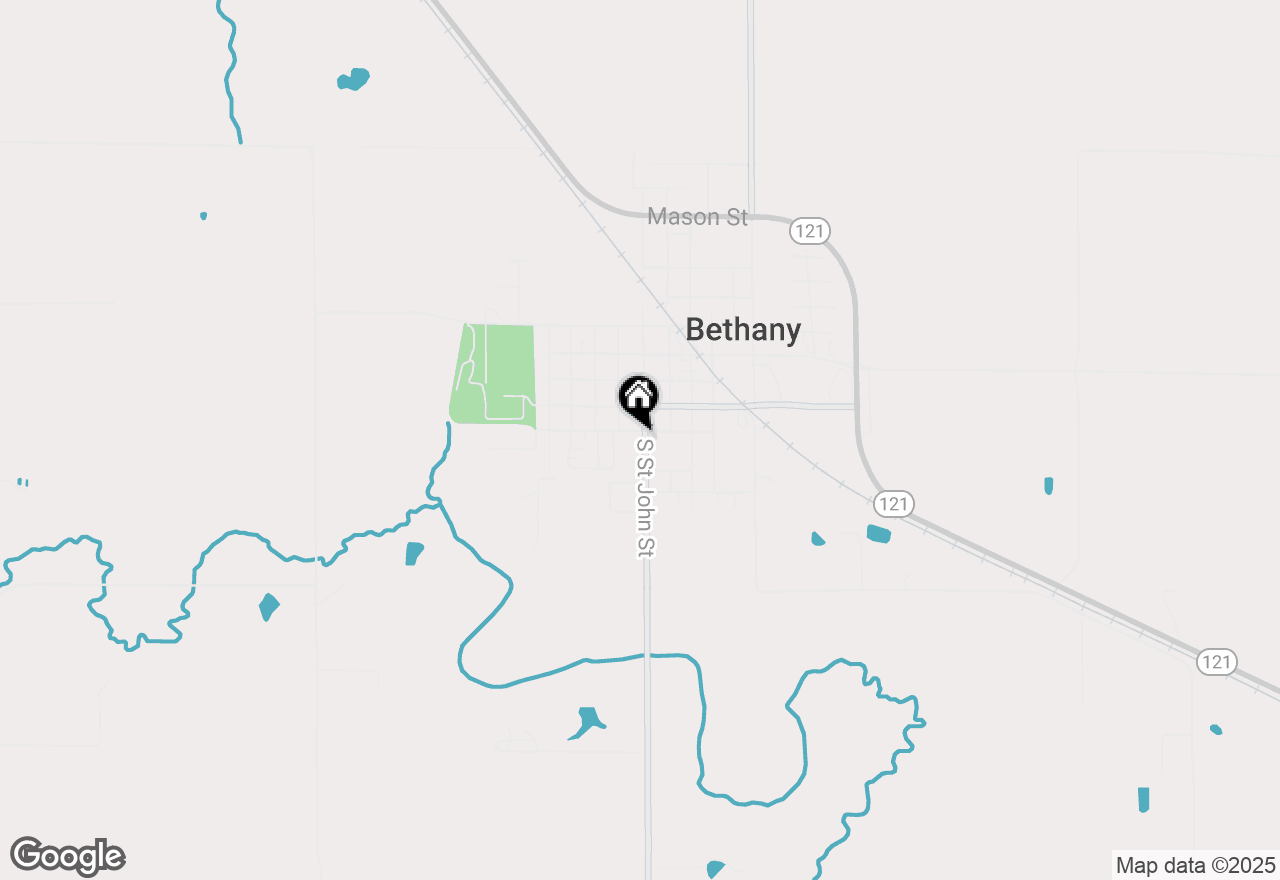 Map of 407 S Saint John Street, Bethany, IL 61914