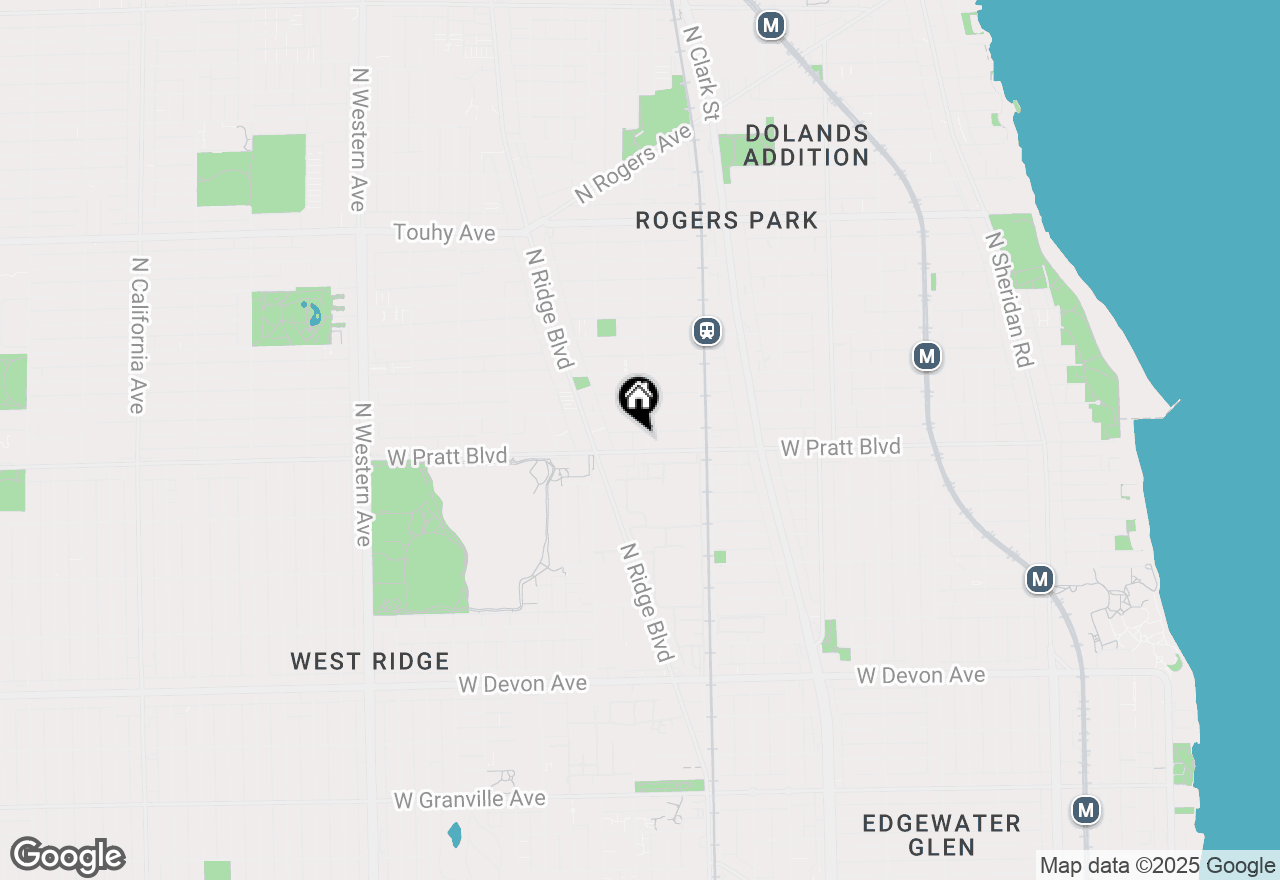 Map of 6800 N Wolcott Avenue #1A, Chicago, IL 60626