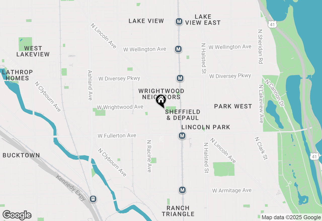 Map of 2540 N Seminary Avenue, Chicago, IL 60614