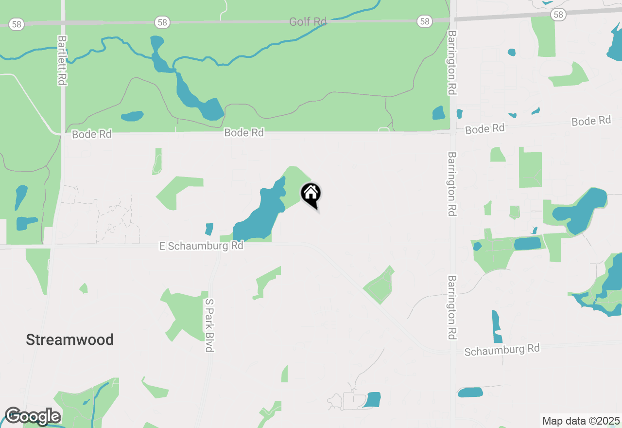 Map of 55 W Green Meadows Boulevard, Streamwood, IL 60107