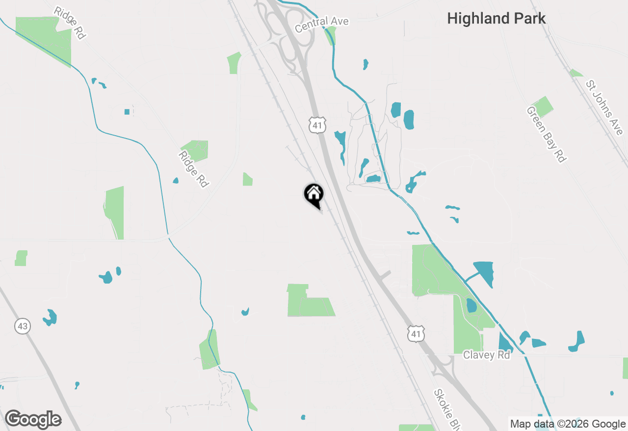 Map of 895 Sumac Road, Highland Park, IL 60035
