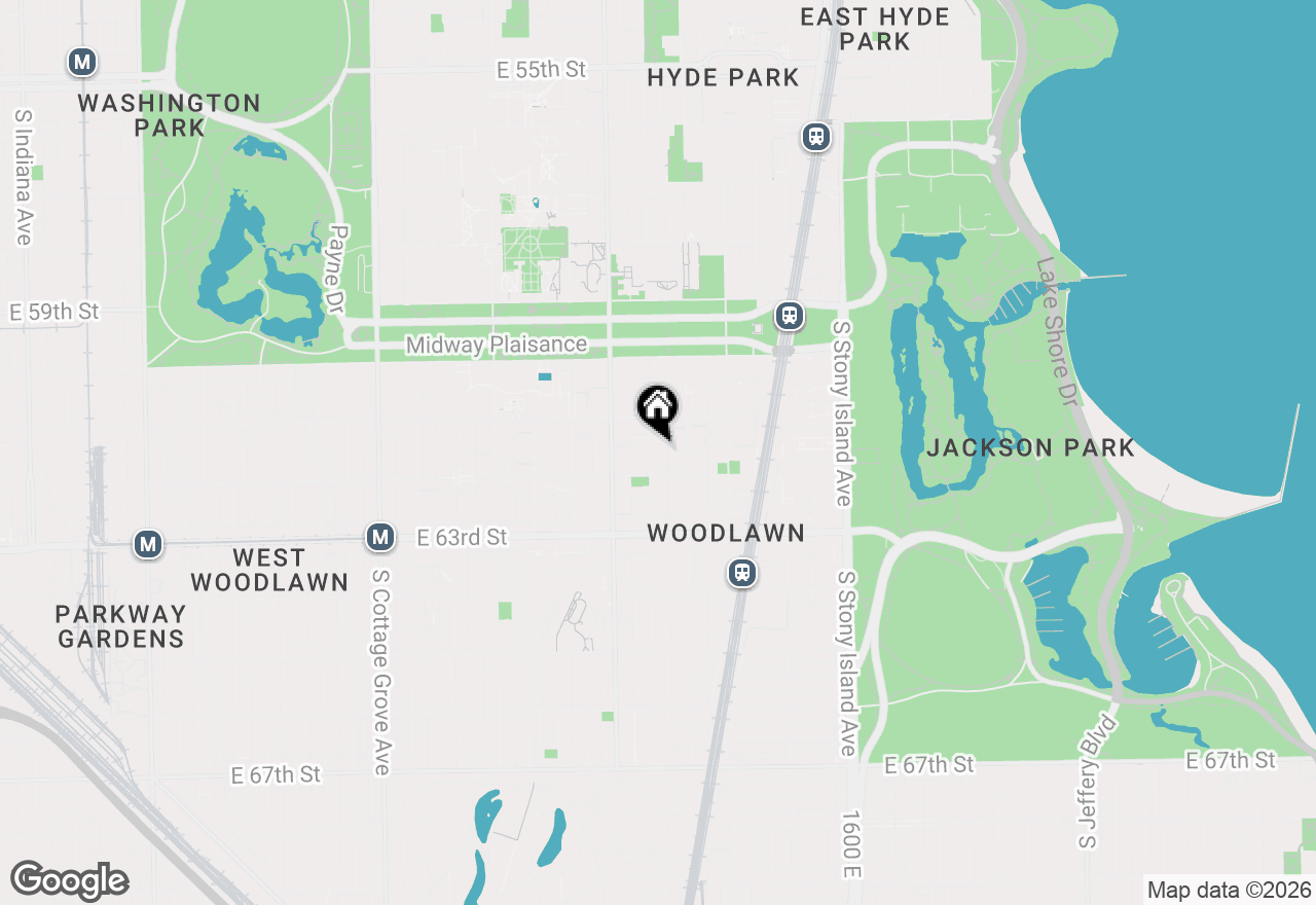 Map of 6137 S Kimbark Avenue #3, Chicago, IL 60637