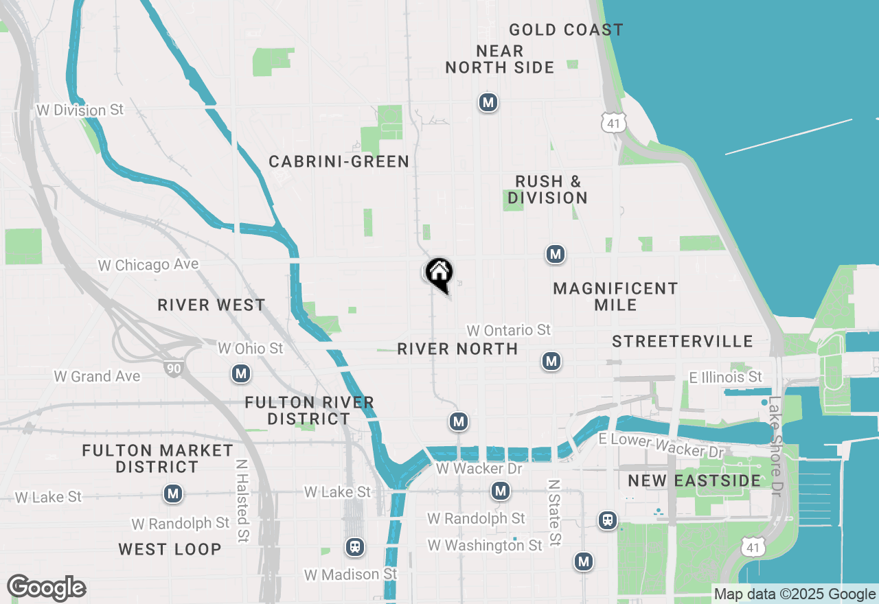 Map of 225 W Huron Street #505, Chicago, IL 60654