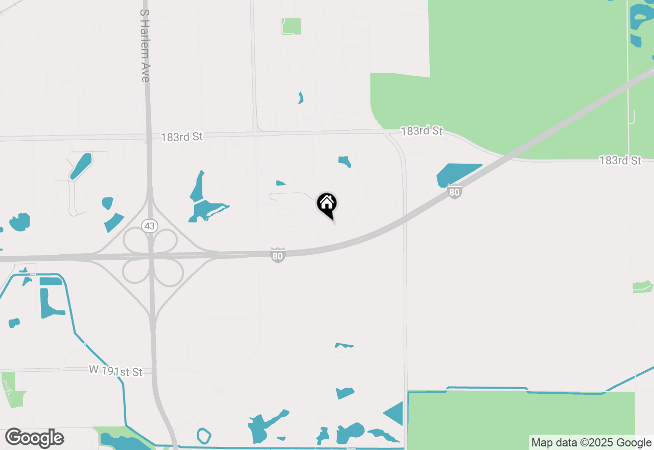 Map of 6603 Pine Lake Drive, Tinley Park, IL 60477