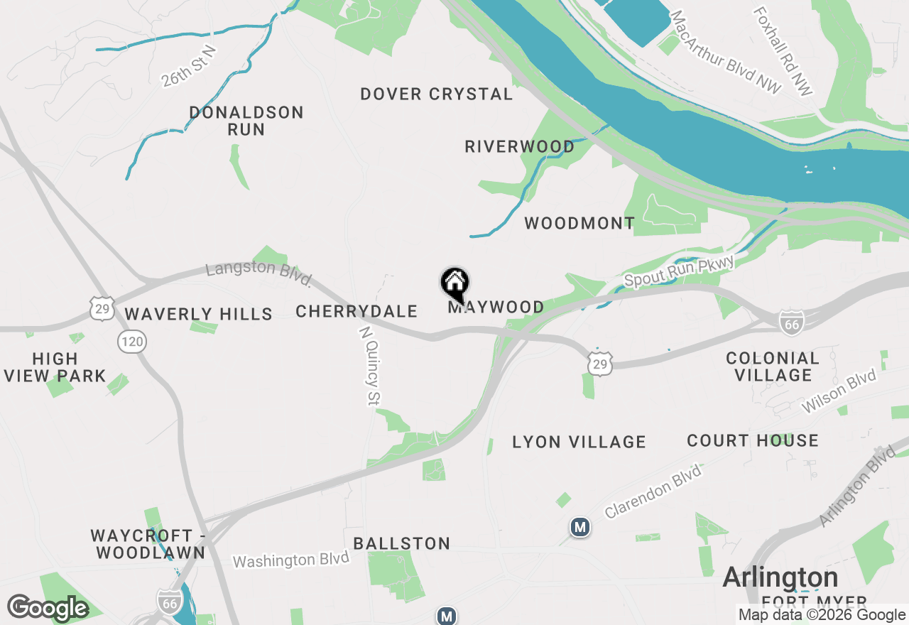 Map of 2133 N Lincoln Street, Arlington, VA 22207