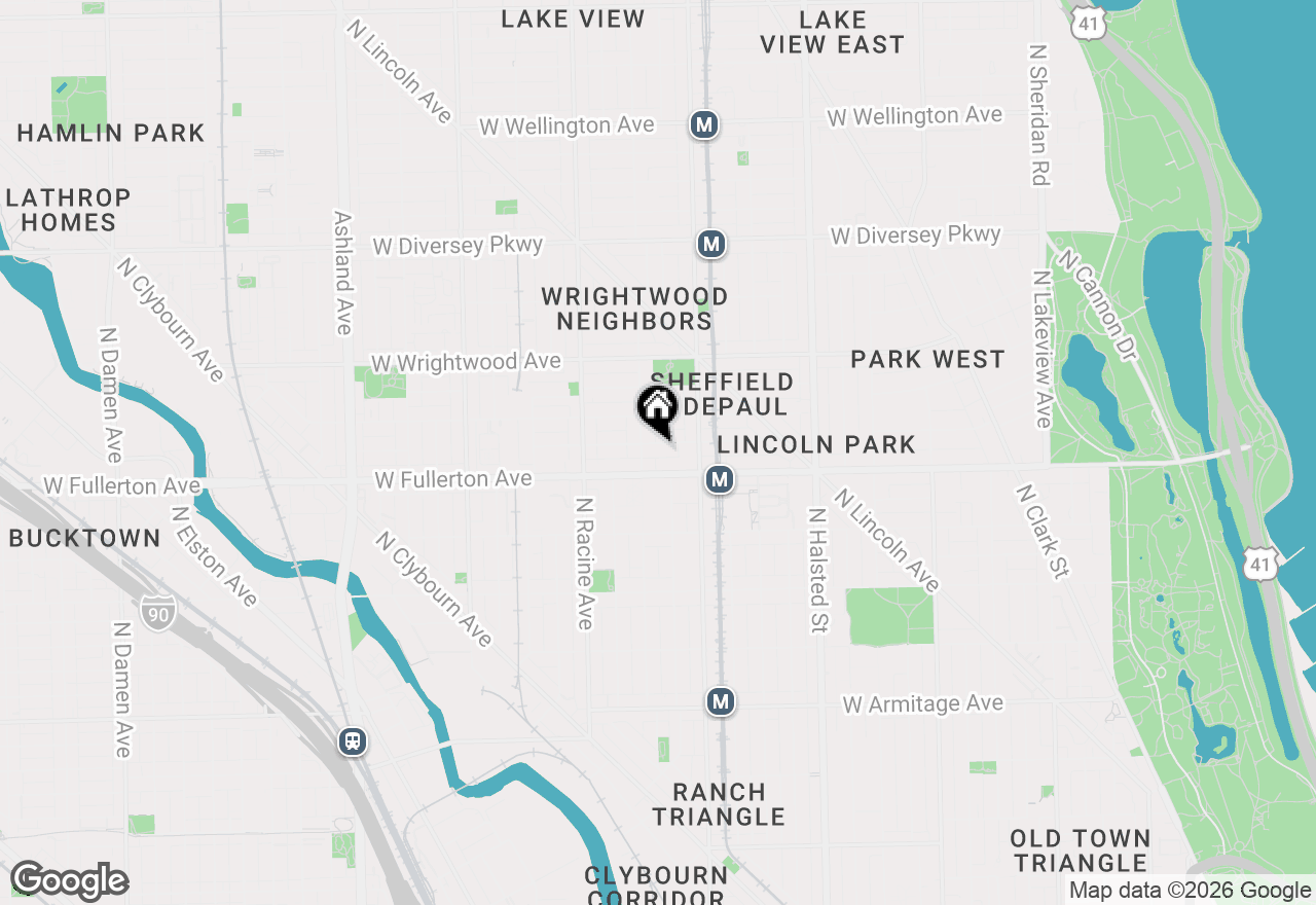 Map of 1041 W Montana Street, Chicago, IL 60614