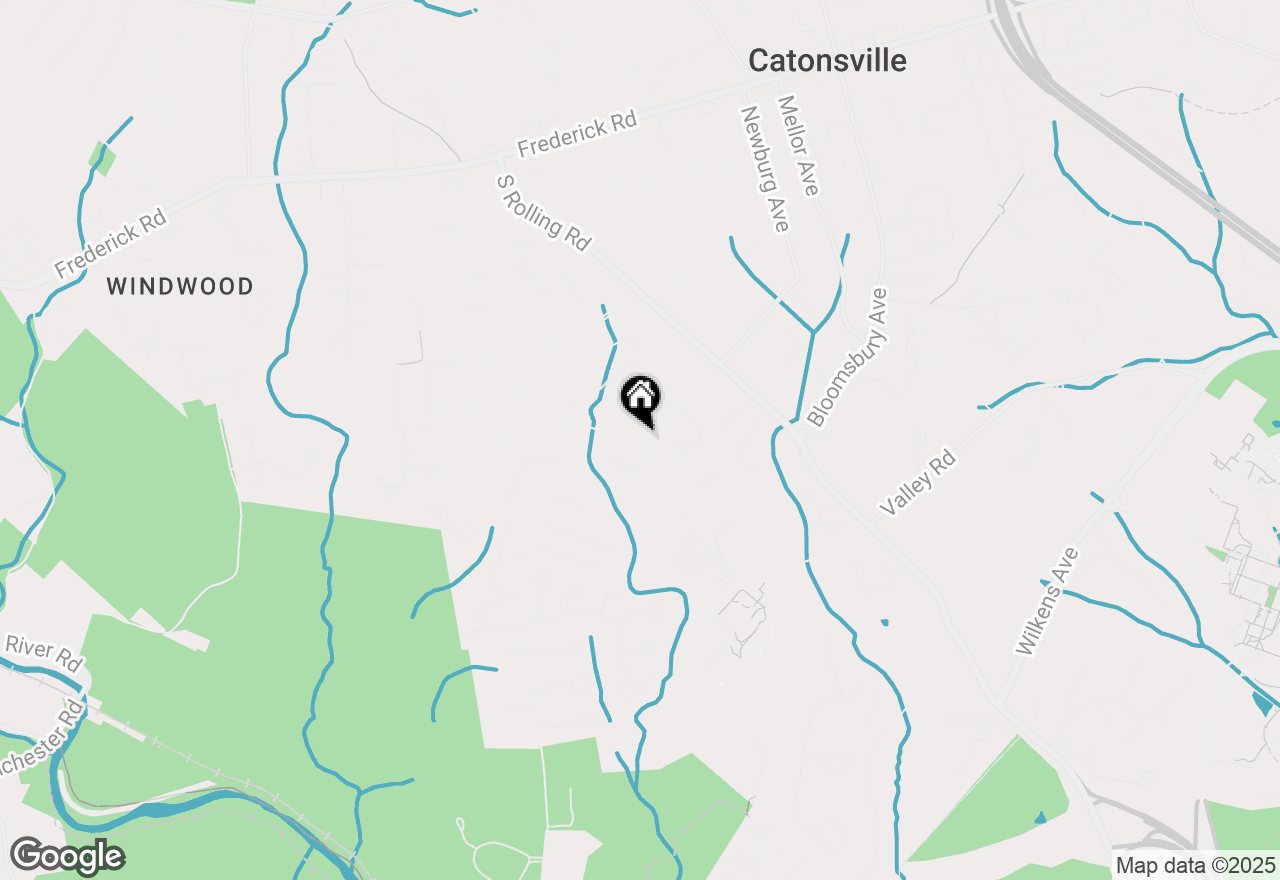 Map of 1302 Mccurley Ave, Catonsville, MD 21228