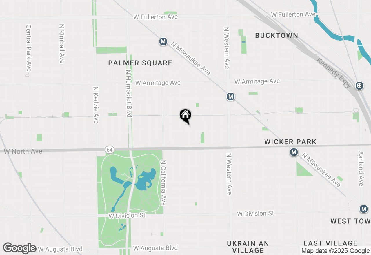 Map of 1714 N Talman Avenue #1S, Chicago, IL 60647