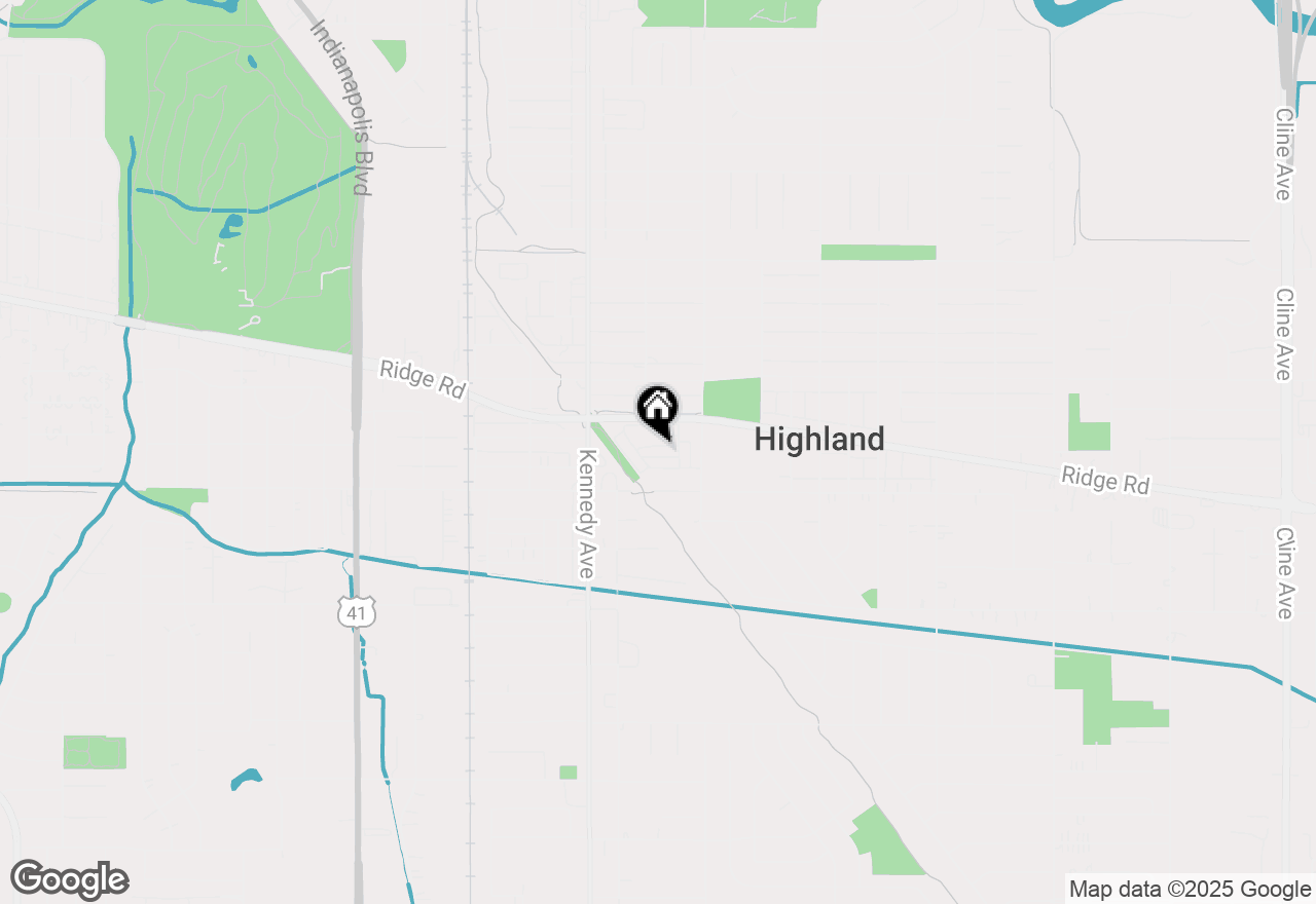 Map of 2916 Churchill Lane, Highland, IN 46322