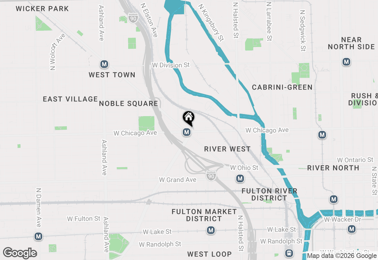 Map of 1062 W Chicago Avenue #2E, Chicago, IL 60642