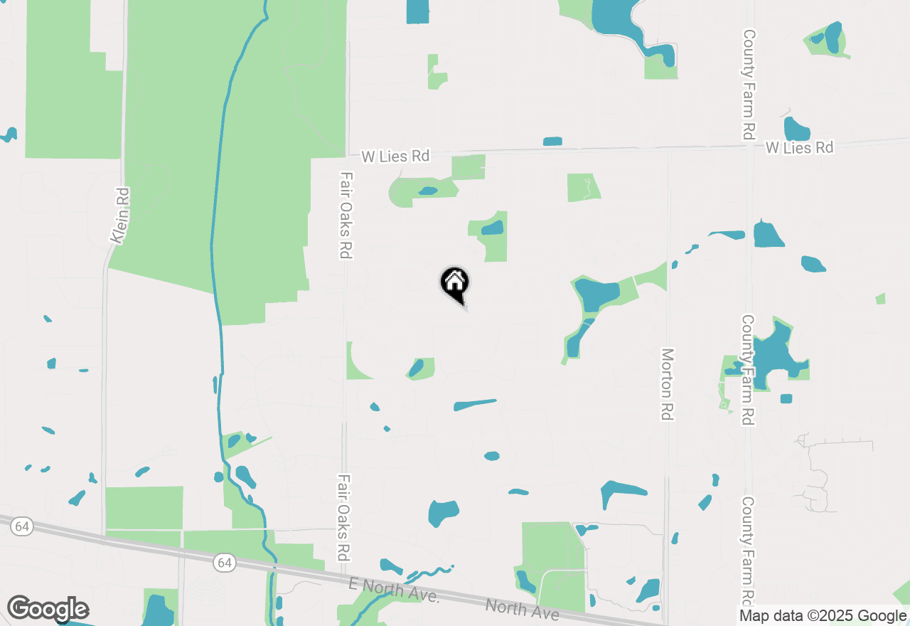 Map of 1316 Yorkshire Lane, Carol Stream, IL 60188