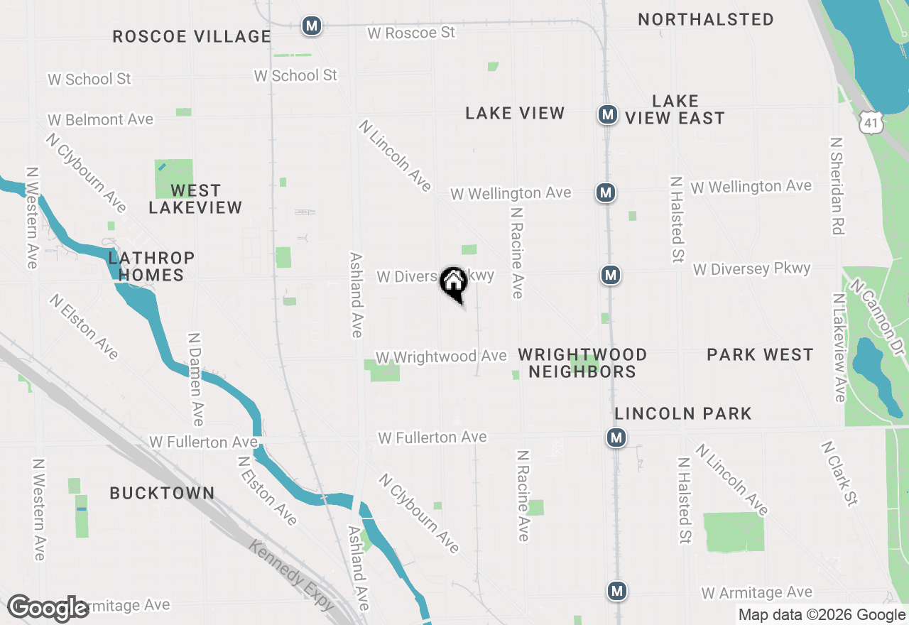 Map of 2700 N Wayne Avenue #2S, Chicago, IL 60614