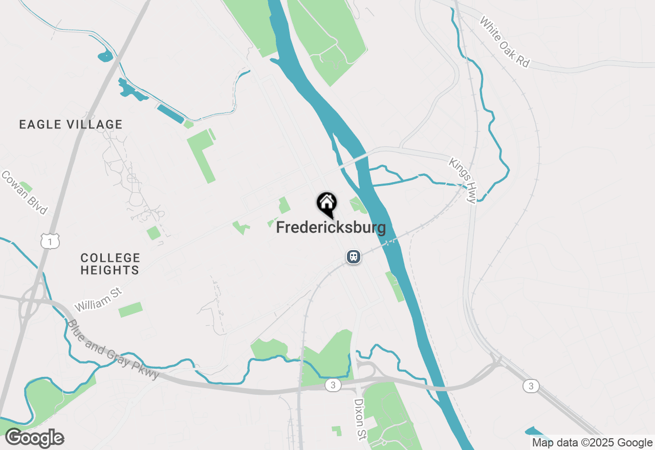 Map of 702 Princess Anne Street, Fredericksburg, VA 22401