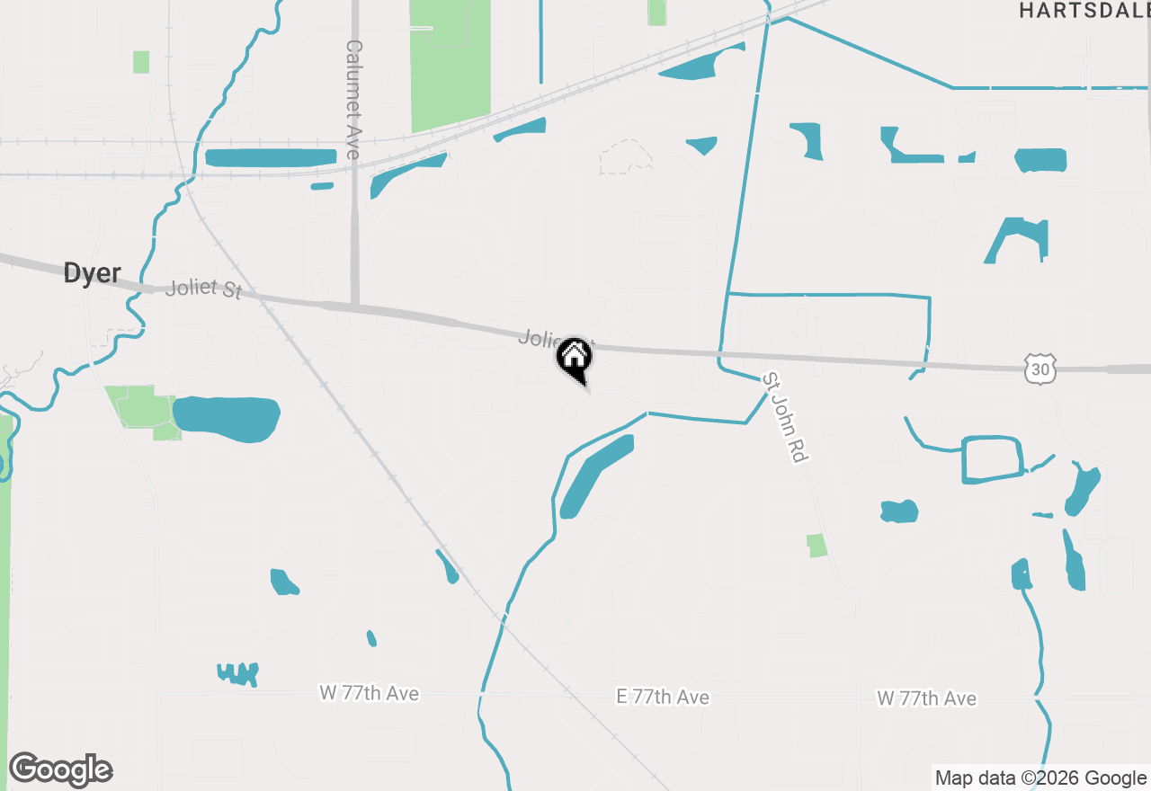 Map of 1459 Carriage Oaks Court, Dyer, IN 46311