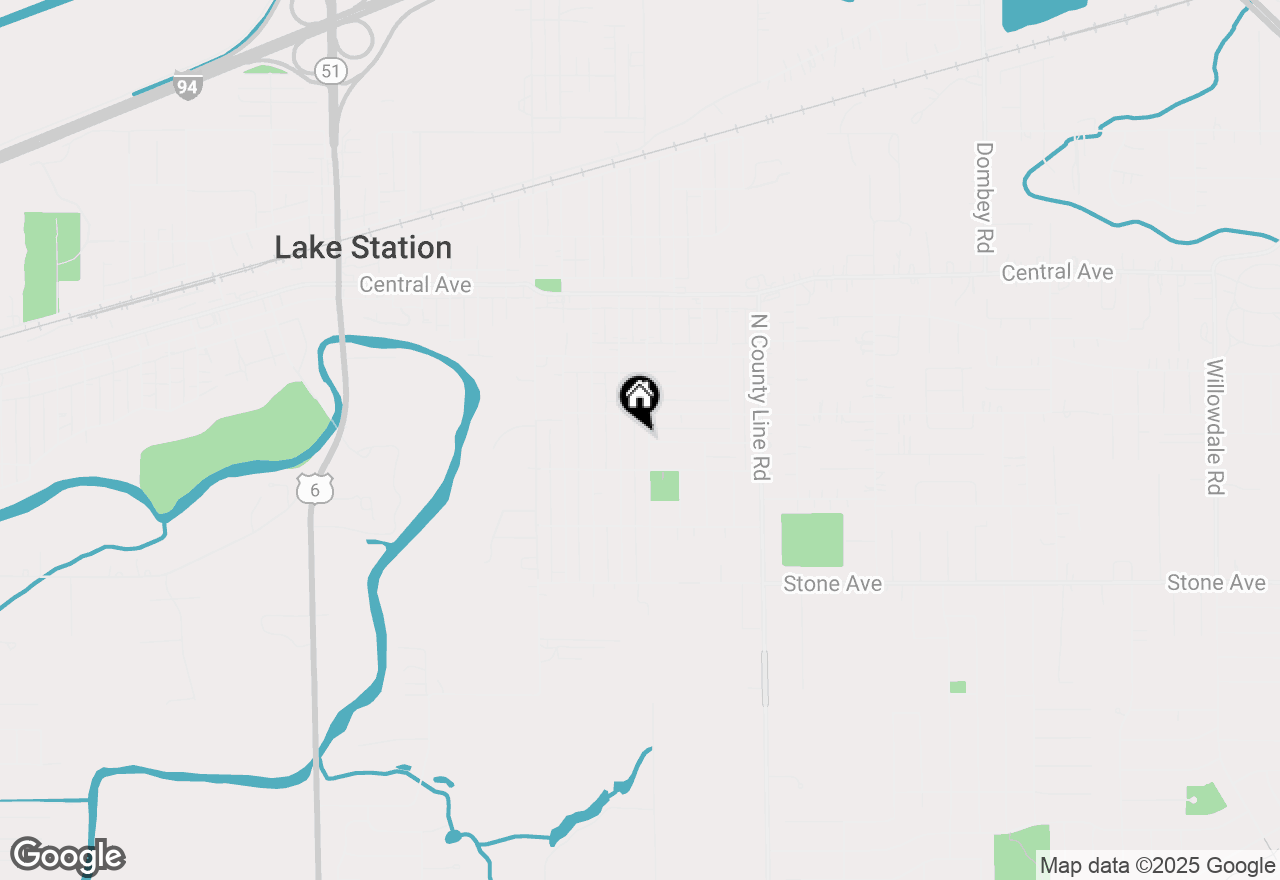 Map of 2644 Warren Street, Lake Station, IN 46405