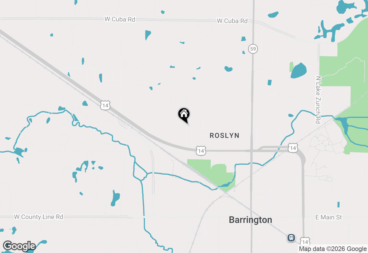 Map of 724 Derby Lane, Barrington, IL 60010