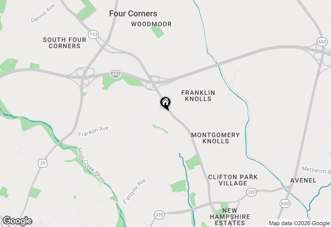 Map of 9409 Garwood Street, Silver Spring, MD 20901