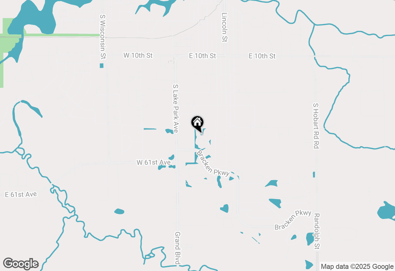 Map of 1450 Lake Street, Hobart, IN 46342