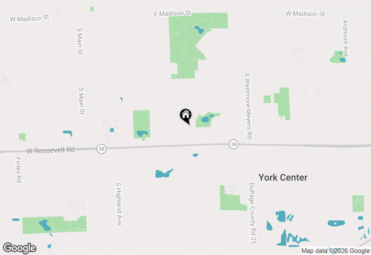 Map of 1161 S Edgewood Avenue, Lombard, IL 60148