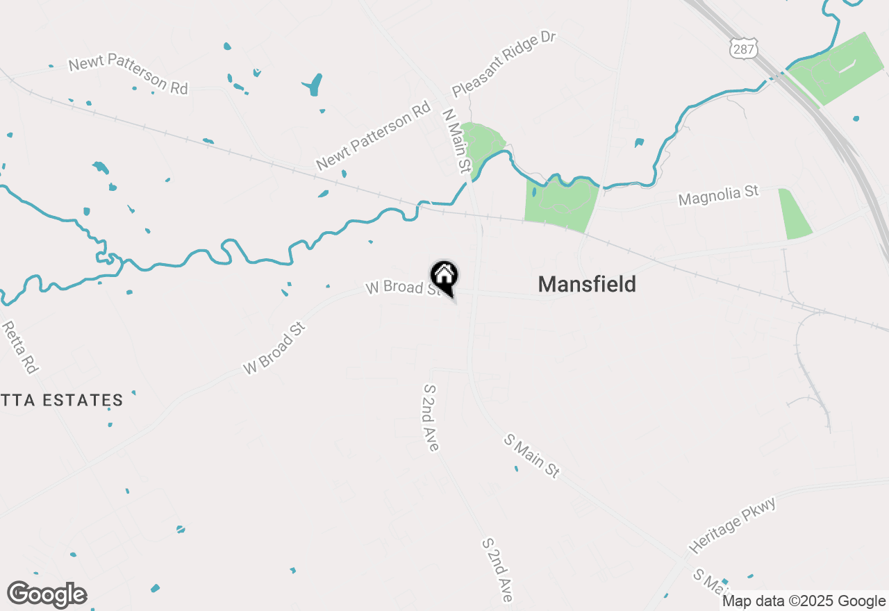 Map of 216 Alvarado Street, Mansfield, TX 76063