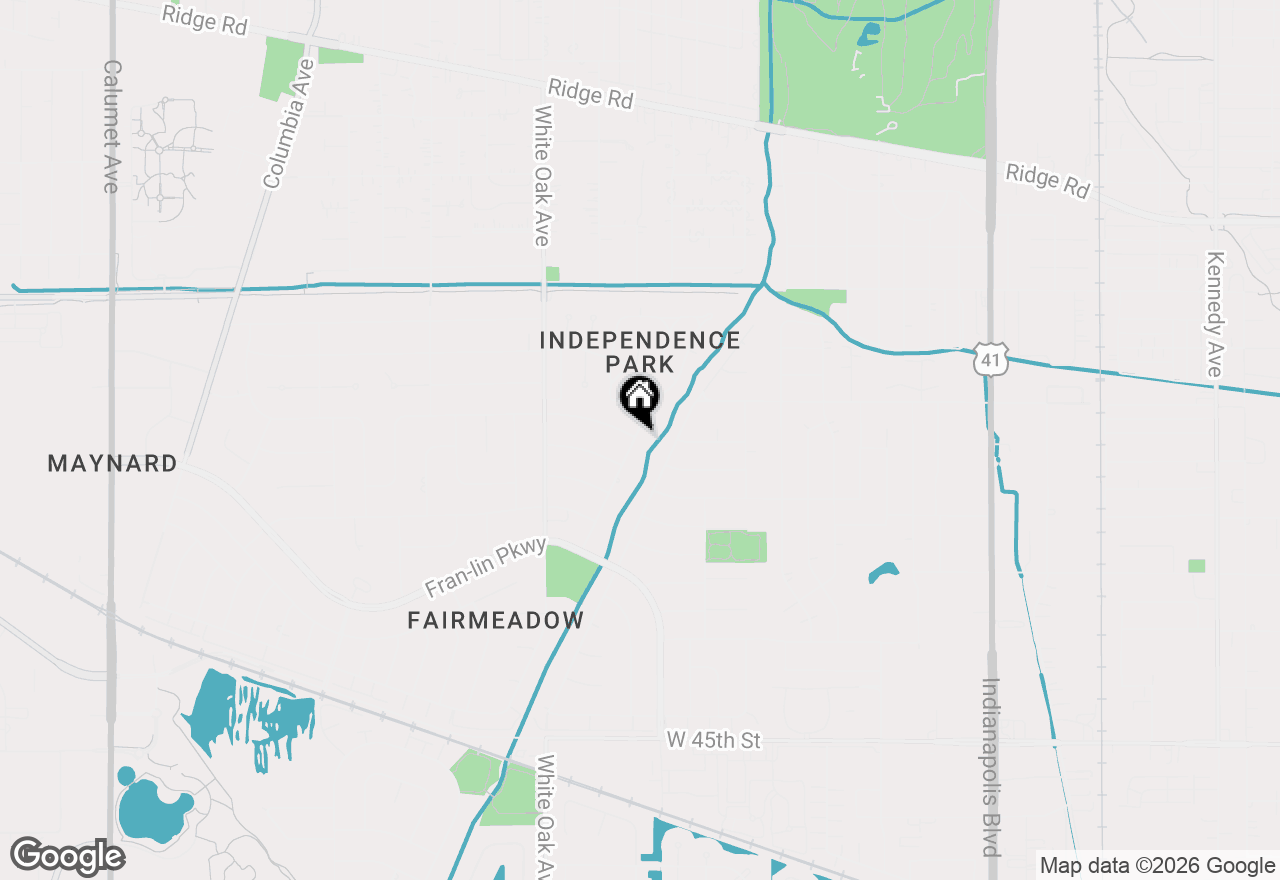 Map of 9133 Foliage Lane, Munster, IN 46321