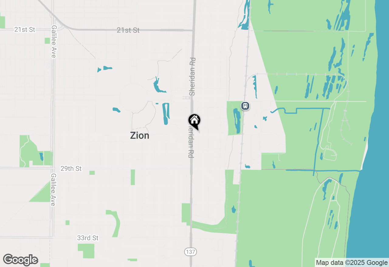 Map of 2683 Sheridan Road, Zion, IL 60099