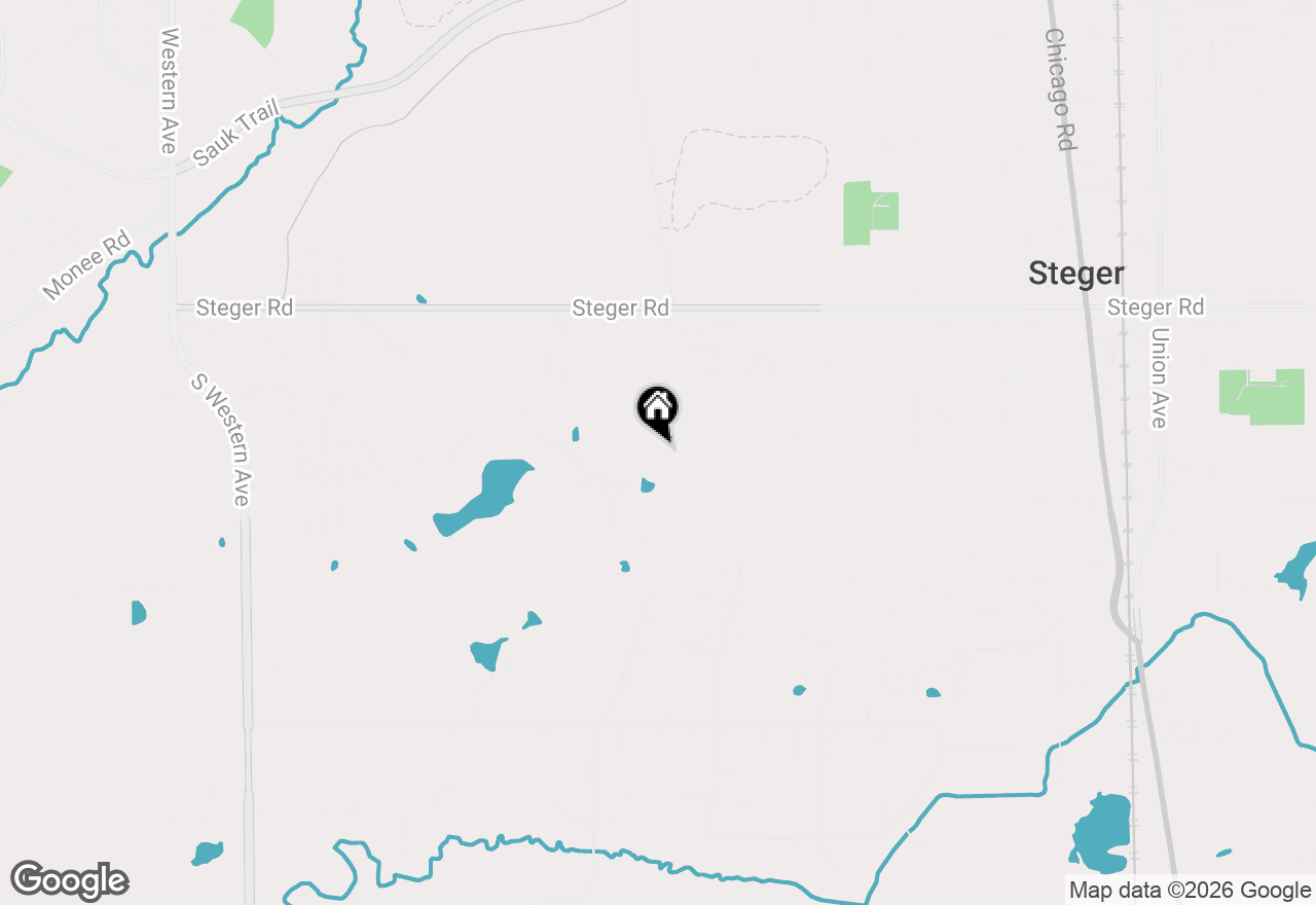 Map of 23336 S Kings Road, Steger, IL 60475