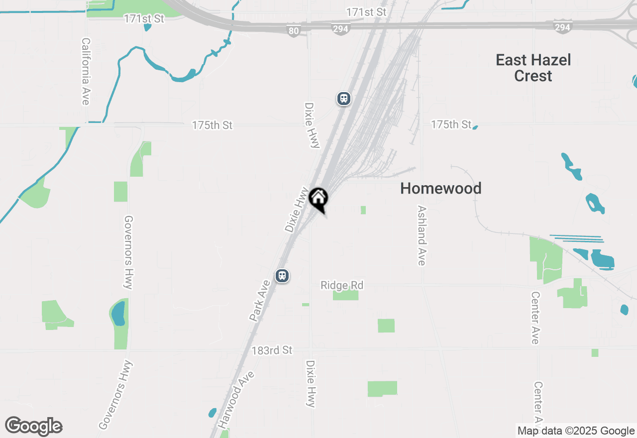 Map of 17833 Harwood Avenue, Homewood, IL 60430