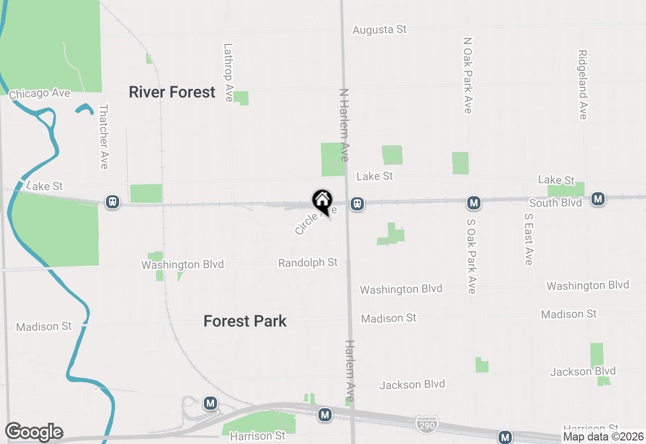 Map of 7241 Franklin Street #A, Forest Park, IL 60130