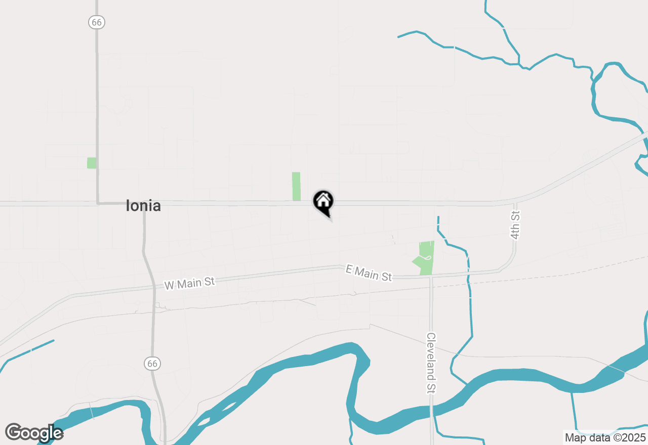 Map of 327 Bliss Street, Ionia, MI 48846