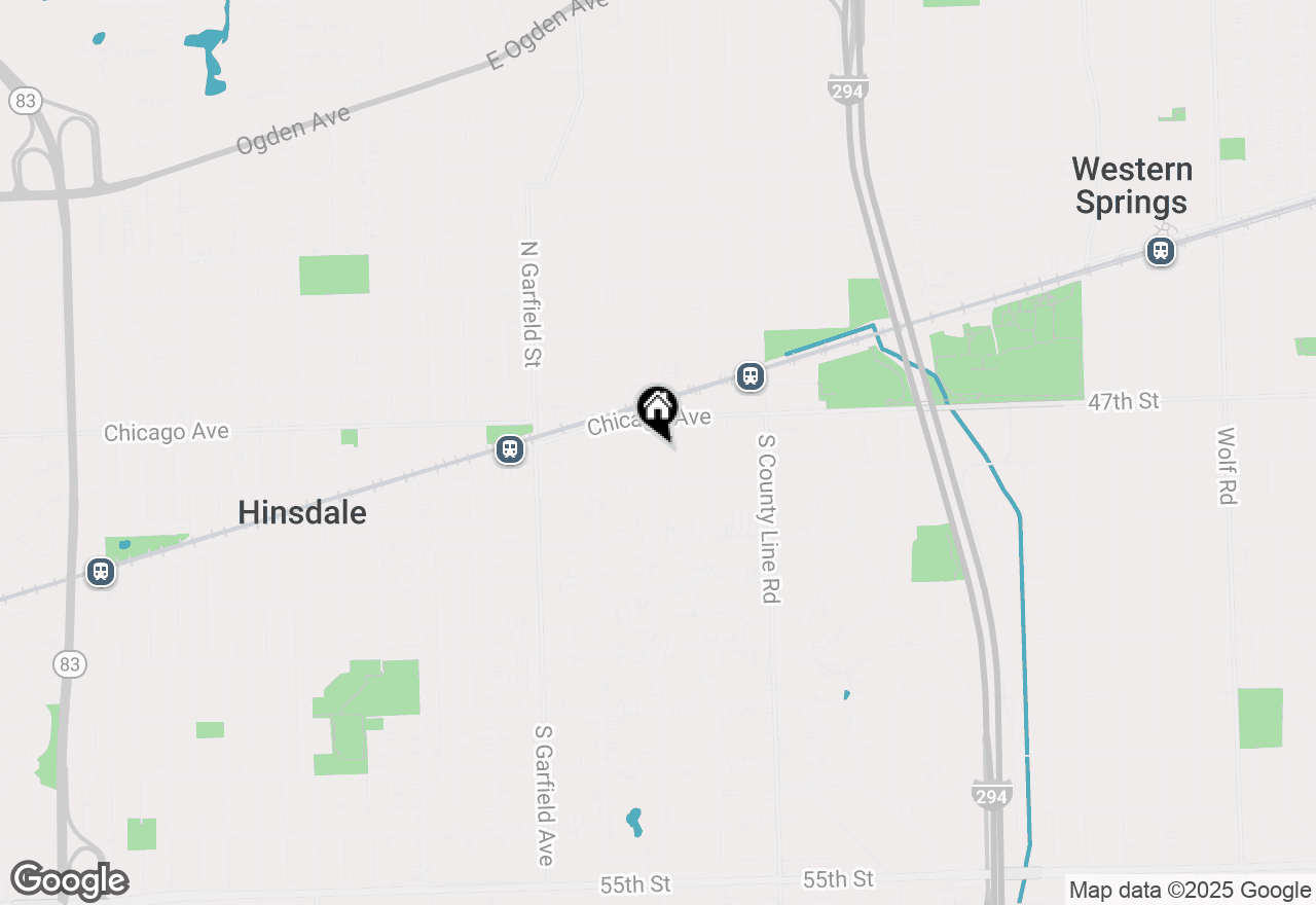 Map of 29 S Elm Street, Hinsdale, IL 60521