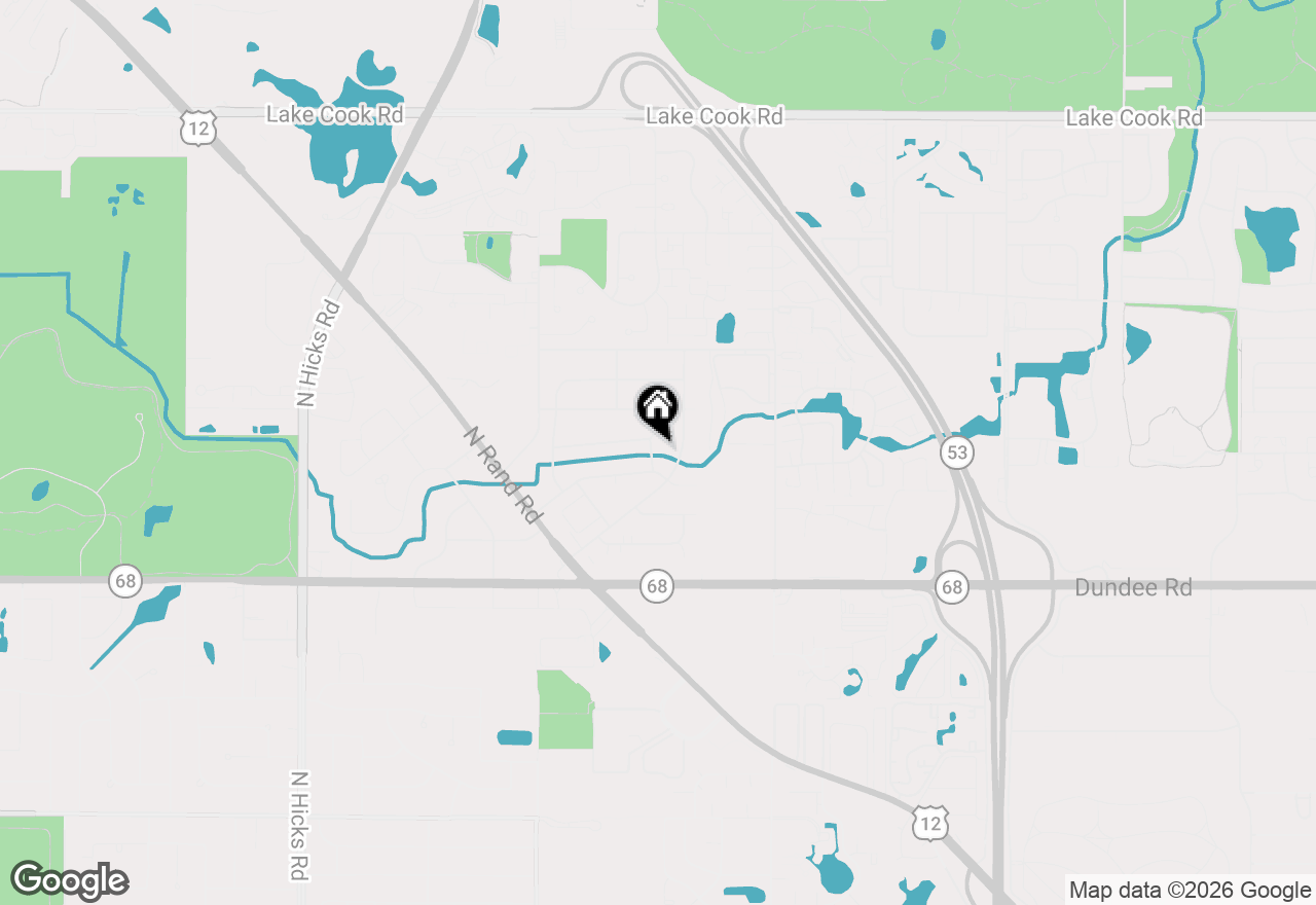 Map of 1801 N Iris Drive, Palatine, IL 60074