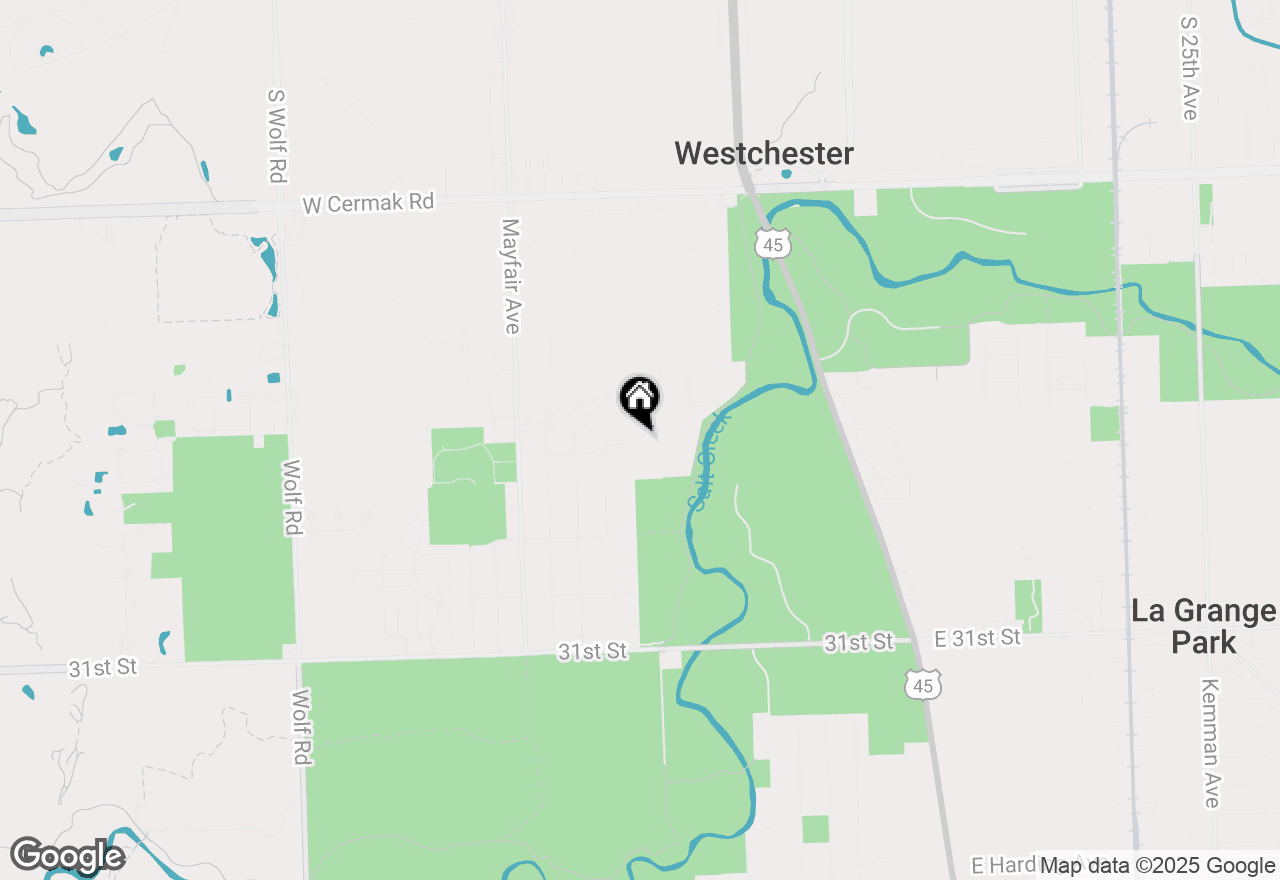 Map of 2623 Sunnyside Avenue, Westchester, IL 60154