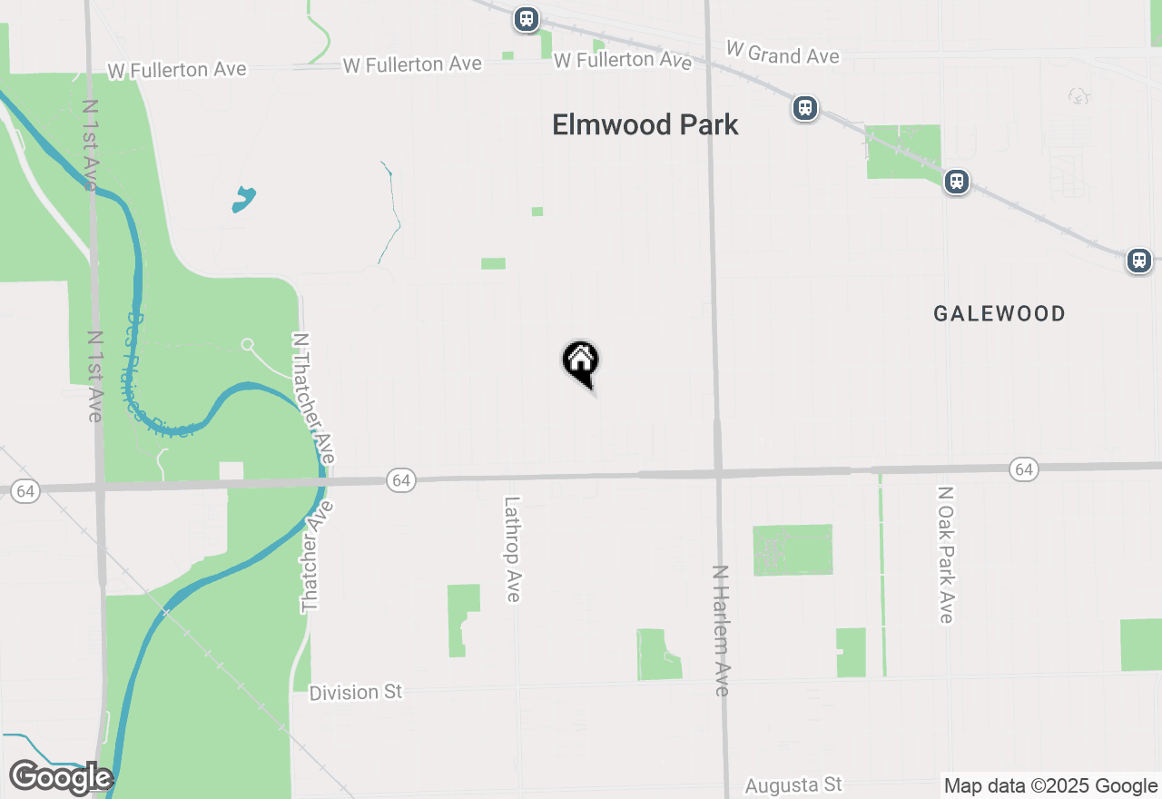 Map of 1722 N 74th Court, Elmwood Park, IL 60707