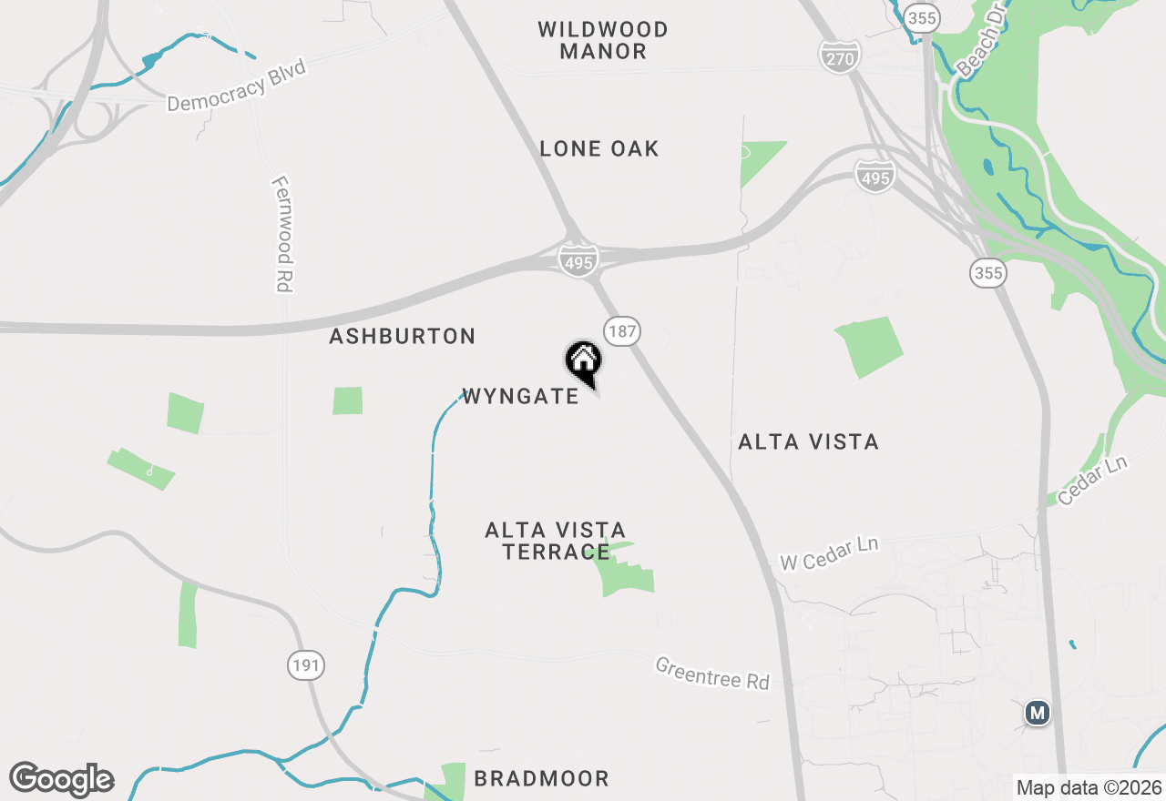 Map of 5901 Melvern Drive, Bethesda, MD 20817