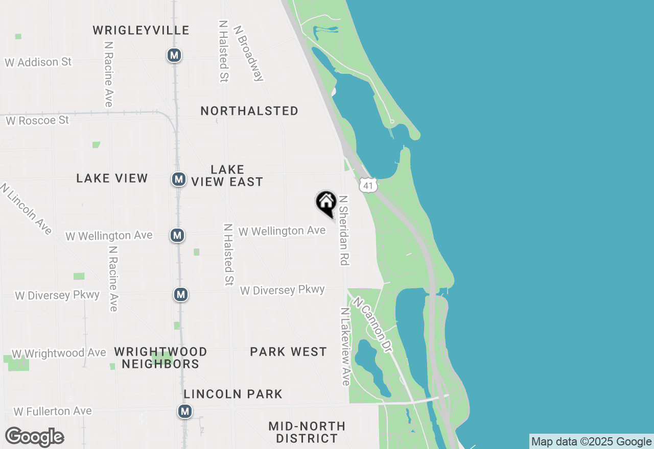 Map of 434 W Wellington Avenue #504, Chicago, IL 60657