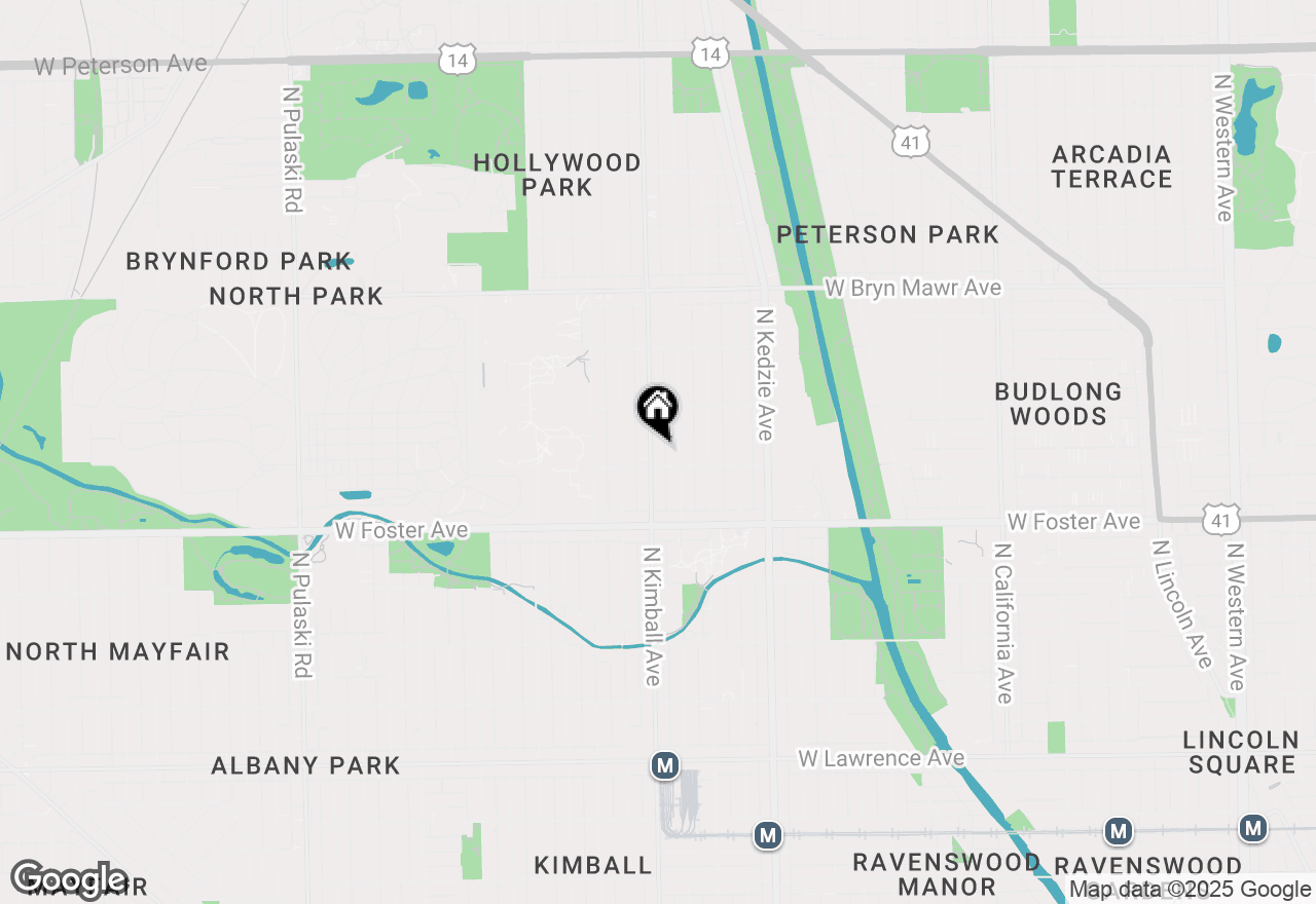 Map of 5311 N Kimball Avenue, Chicago, IL 60625