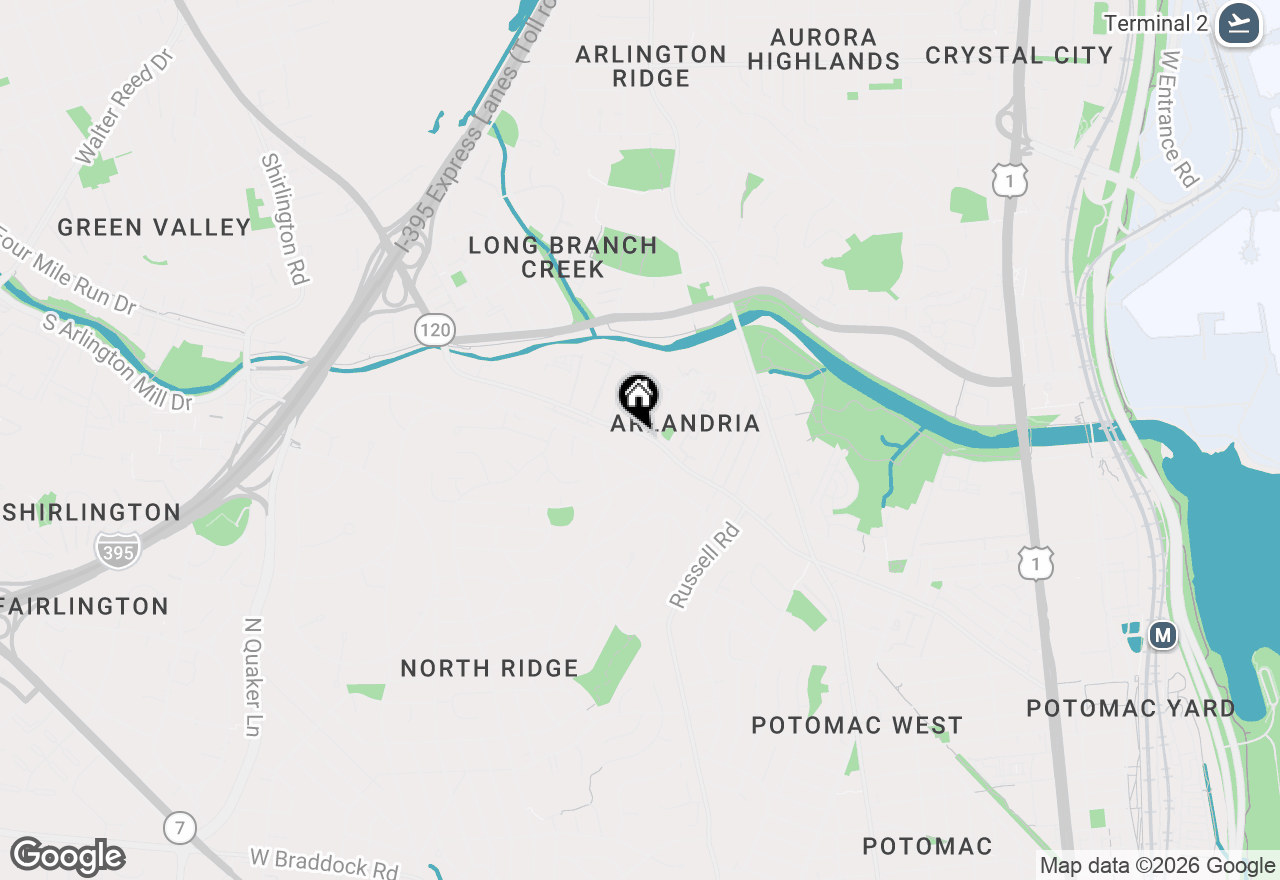 Map of 710 W Glebe Road #A, Alexandria, VA 22305