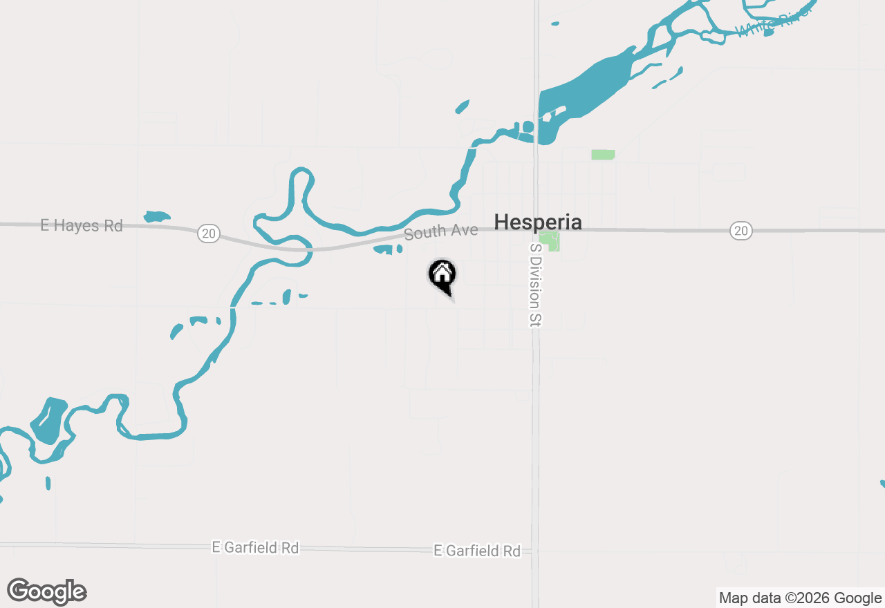 Map of 295 Hawley Street, Hesperia, MI 49421