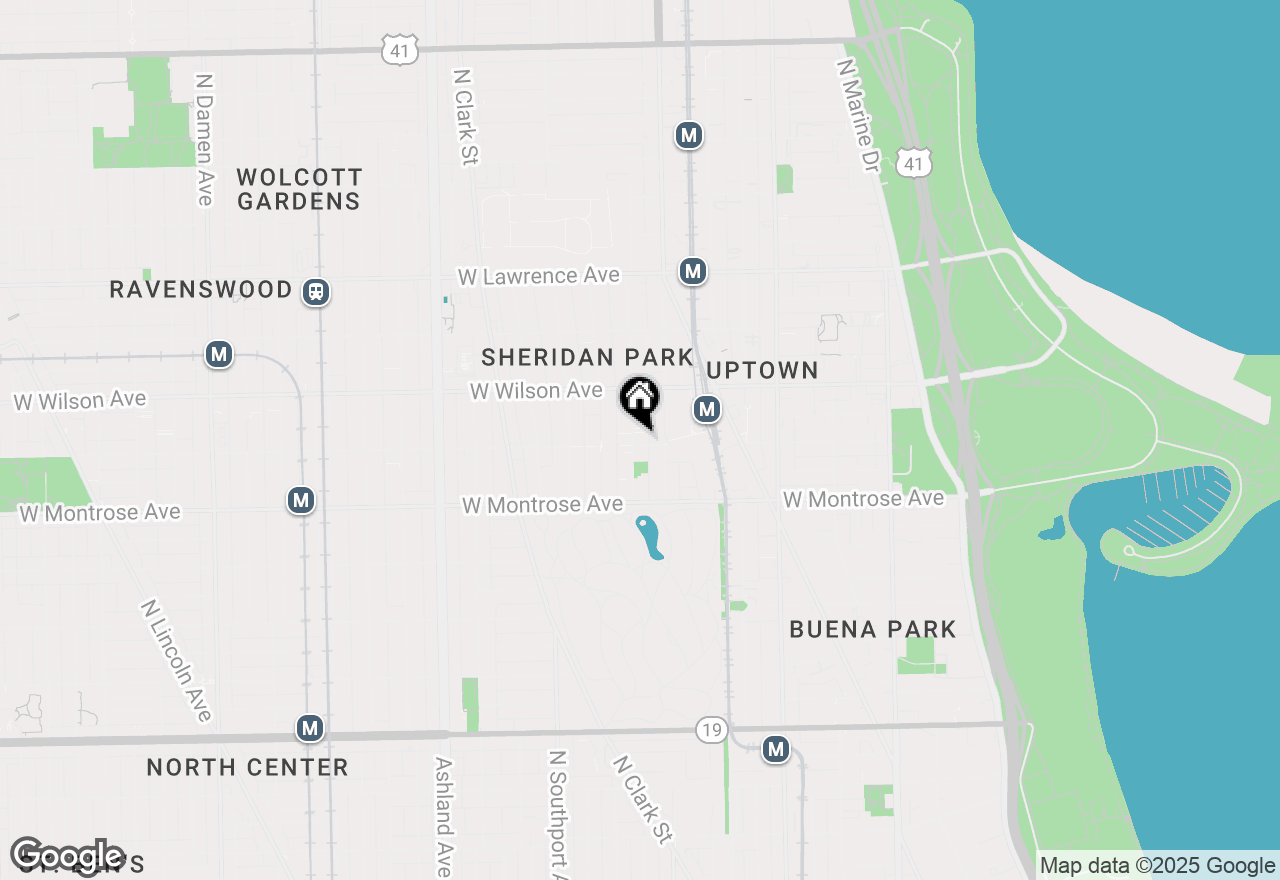 Map of 4503 N Magnolia Avenue #3N, Chicago, IL 60640