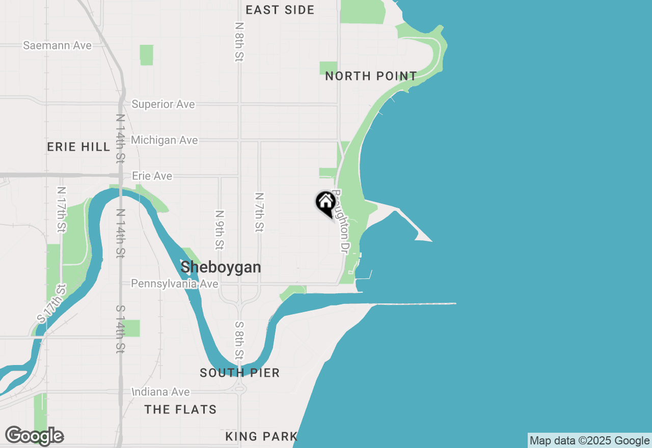 Map of 325 Washington Ct, Sheboygan, WI 53081