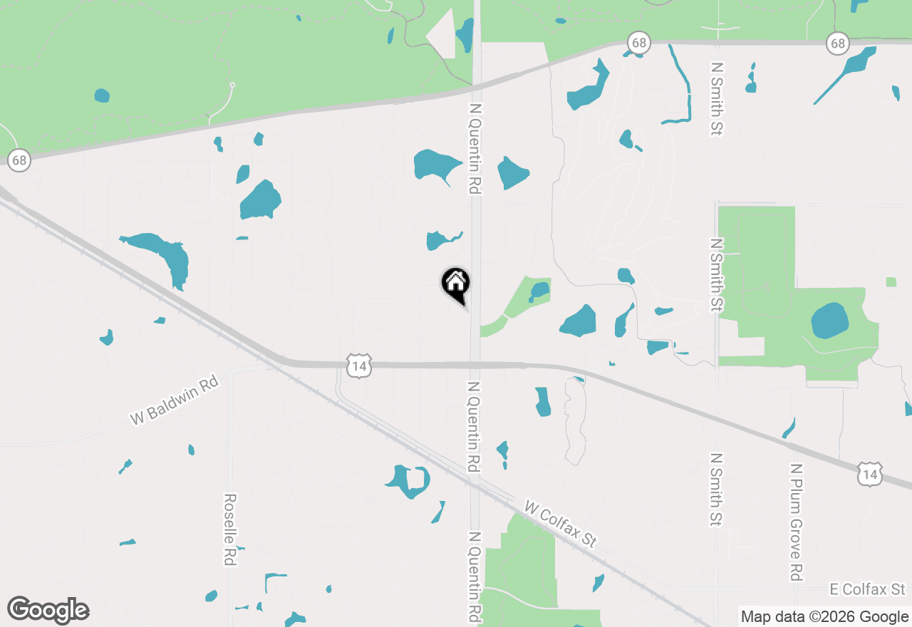 Map of 913 N Franklin Avenue, Palatine, IL 60067