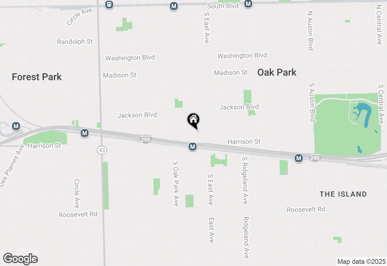 Map of 838 Wesley Avenue #2, Oak Park, IL 60304