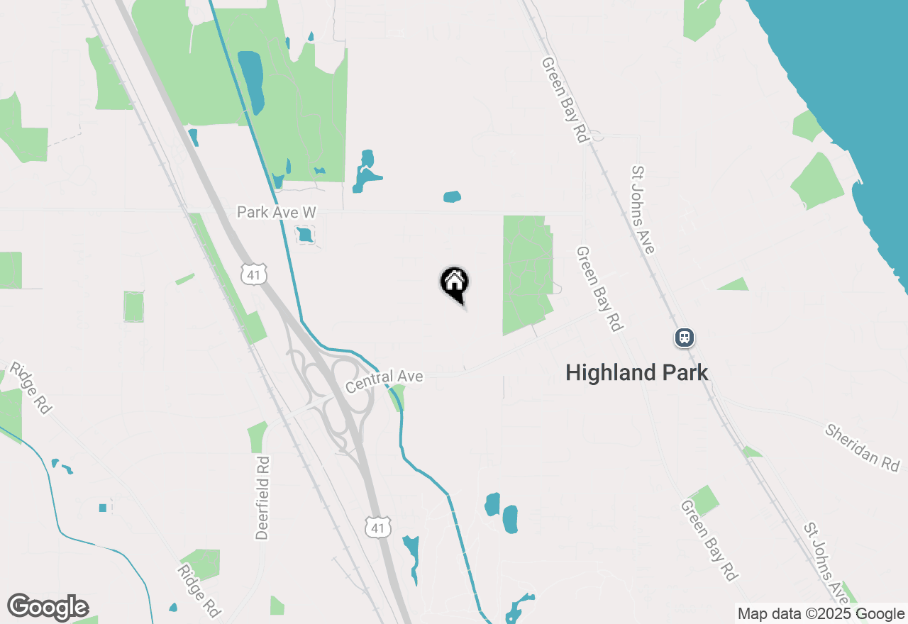 Map of 1753 Elmwood Drive, Highland Park, IL 60035