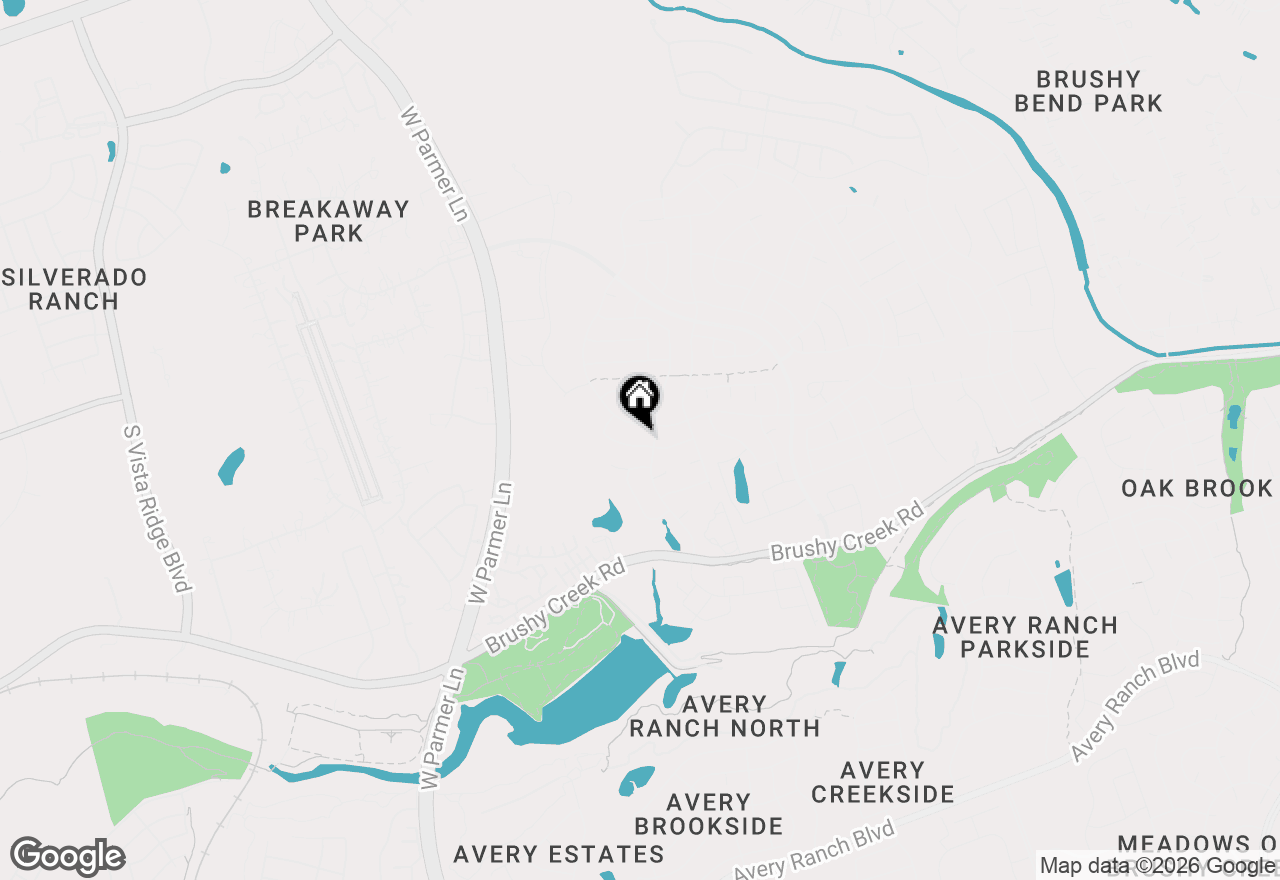 Map of 3615 Turkey Path Bnd, Cedar Park, TX 78613